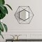 Uniquewise Modern Decorative Metal Wall Mounted Mirror For Living Room Bedroom